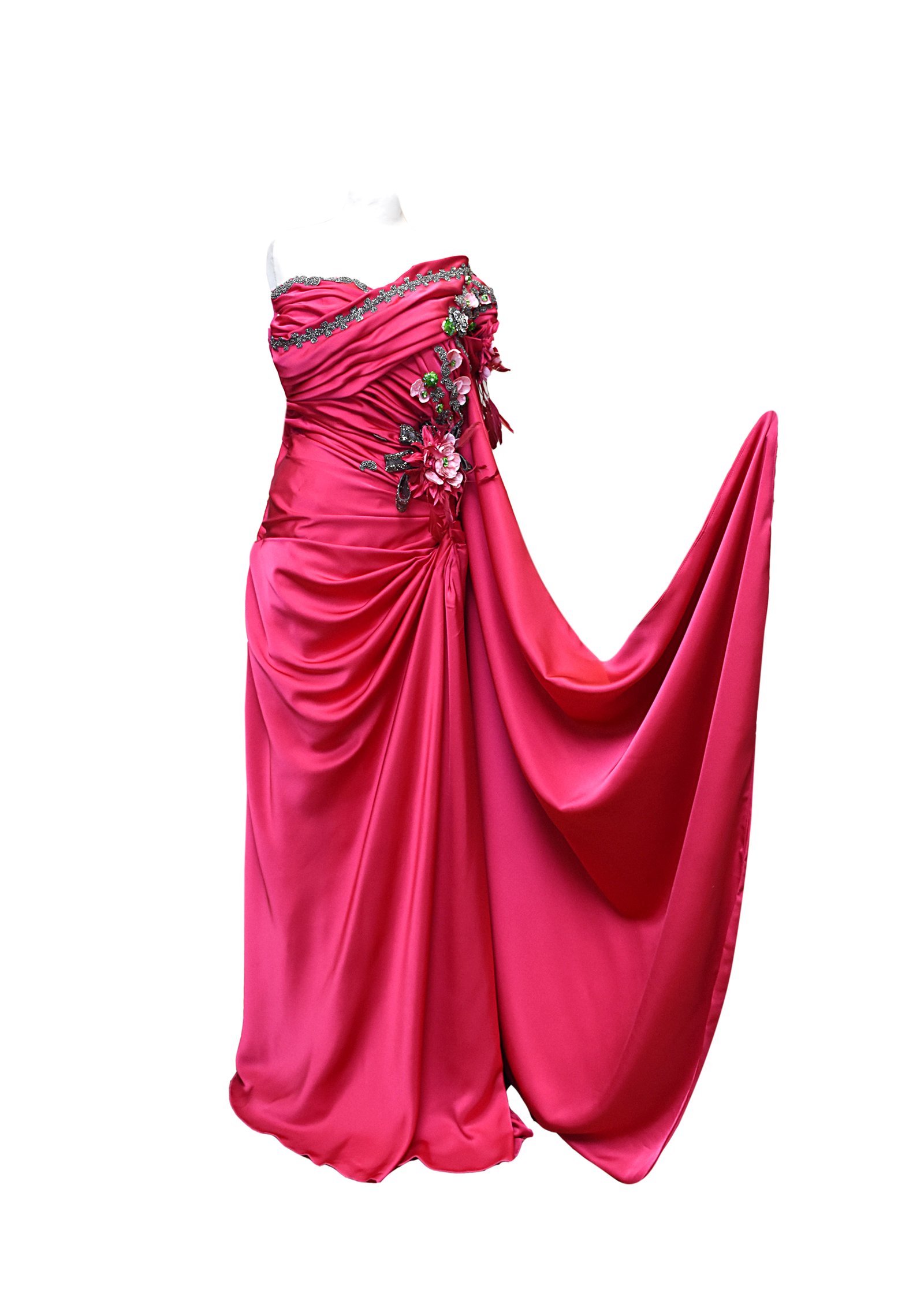 Fuchsia Bloom Gown