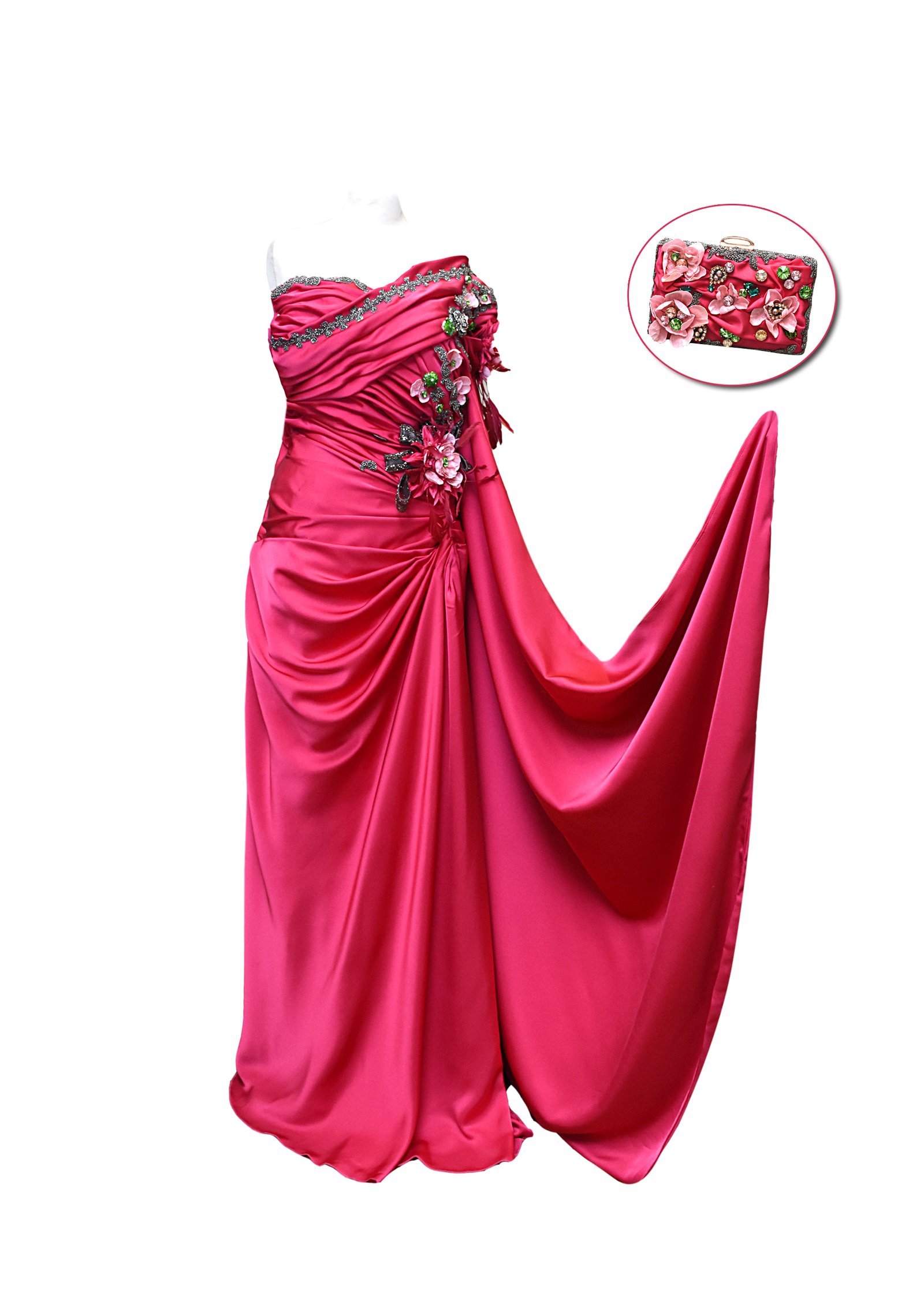 Fuchsia Bloom Gown 4